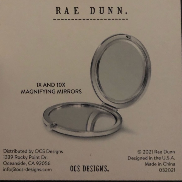Rae Dunn Compact Mirror - Picture 3 of 4